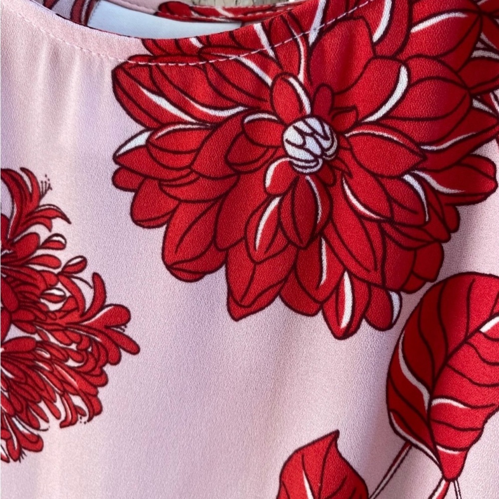 Gorgeous Cabi #5533 cranberry crush peblum floral tank-Small - Picture 13 of 13